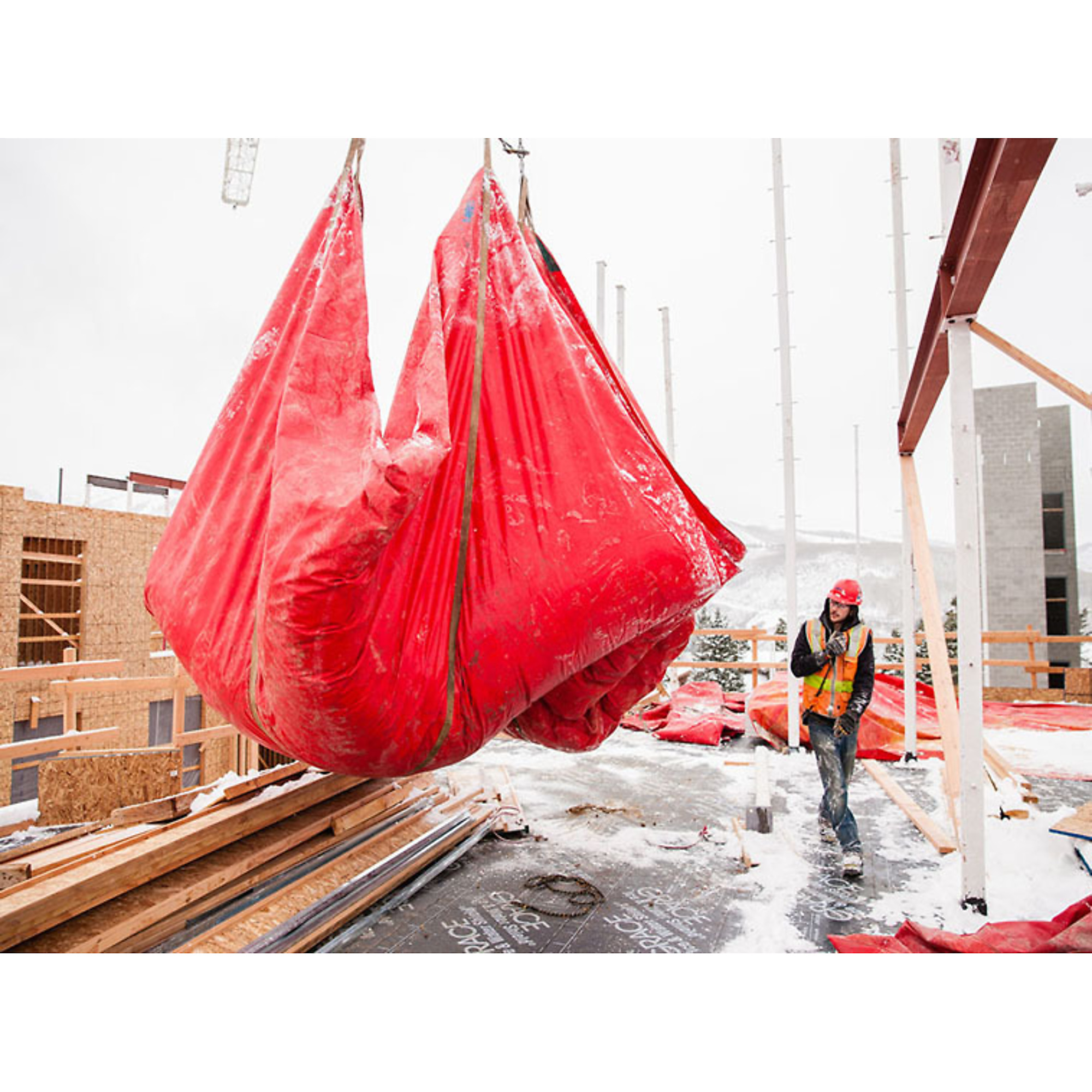 SugarHouse, Snow Shield Snow Removal Tarp, Length 20 ft, Width 20 ft, Material Weight 18 oz/yd², Model# SS20x20